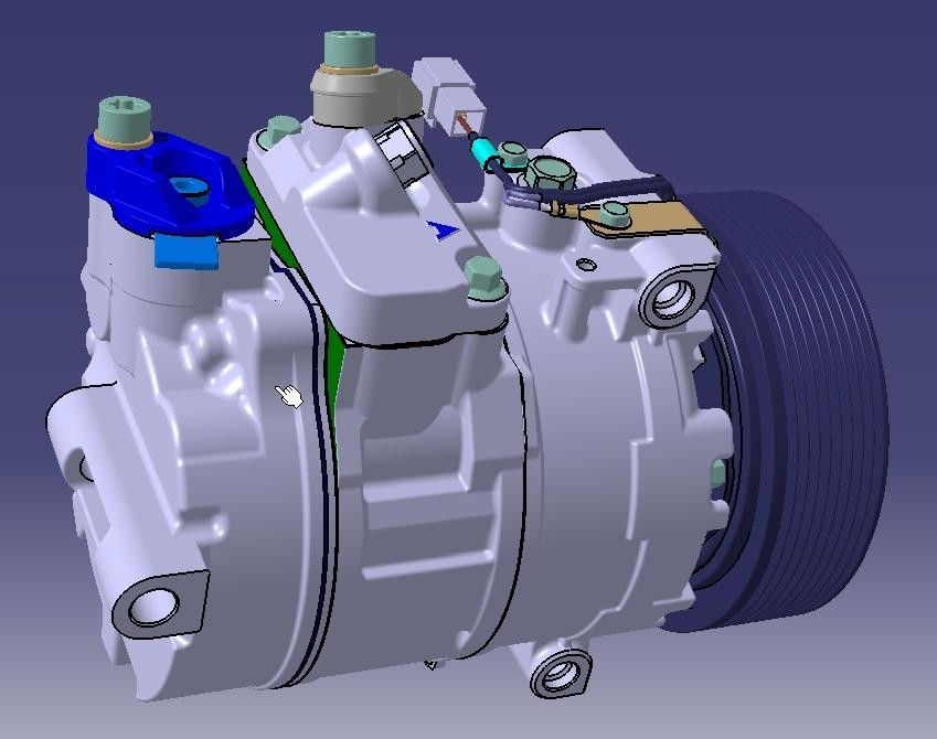 12V Car Aircon Compressor Repair Denso Electric Ac Compressor